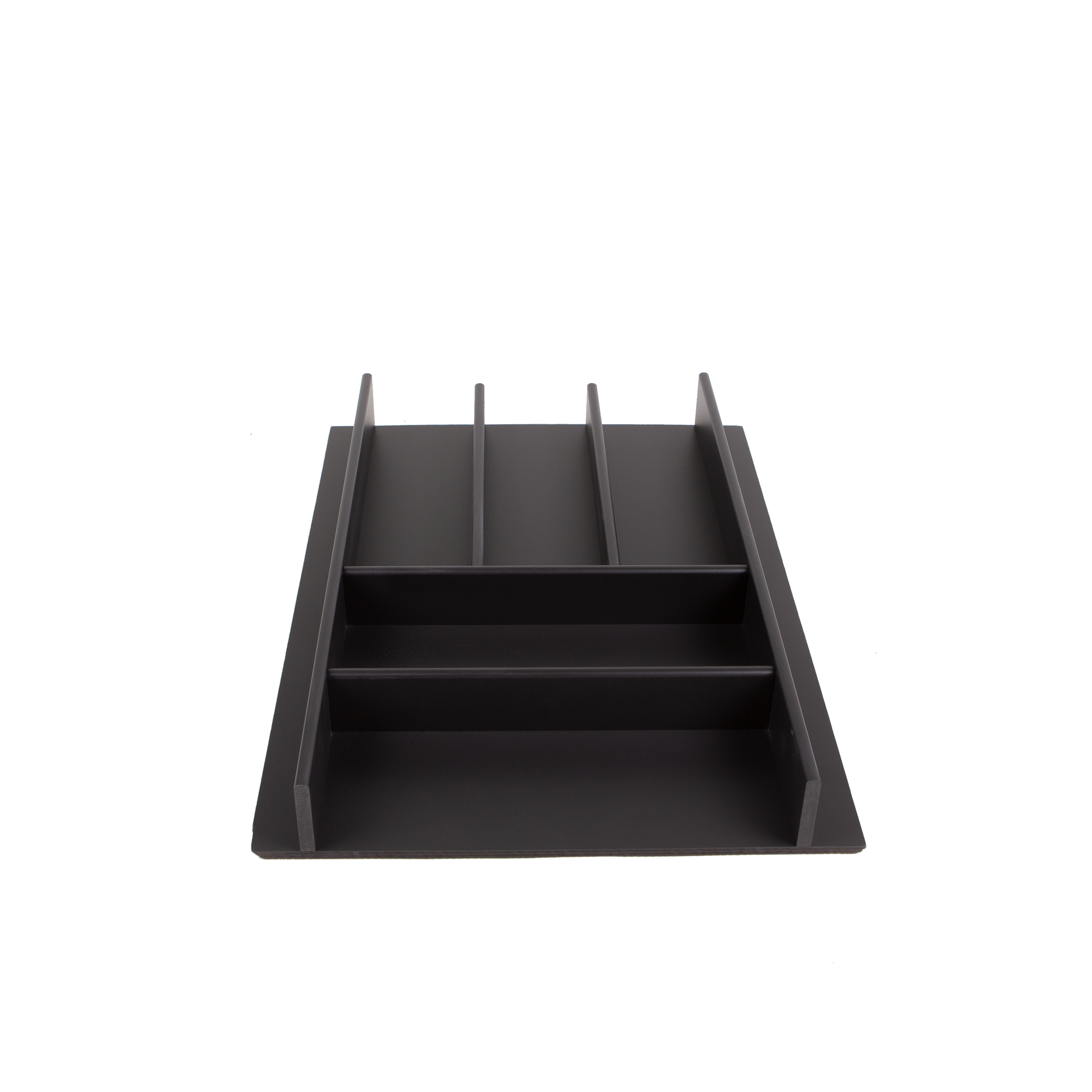 PORTAPOSATE da CASSETTO CUCINA in MDF finitura Nero; modulo 45cm