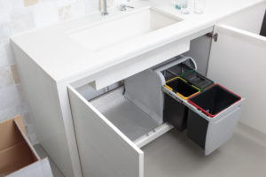 PULL-OUT WASTE BIN for KITCHEN BASE; ECO bins 2x12L -PTA 3045B