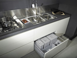 WASTEBIN for KITCHEN DRAWER; ECO module 90 cm Bins 3x12L -PBA22 09050A