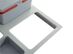 WASTEBIN for KITCHEN DRAWER; ECO module 60 cm Bins 1x15+1x6L -PBA28 06050A