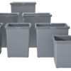 SECCHIO PICCOLO H28 completo di coppia manici da 6L