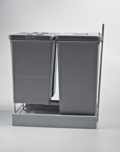 PULL-OUT WASTE BIN for KITCHEN BASE; ECO bins 3x8L -PF01 34A3