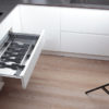 CUTLERY TRAY STAINLESS STEEL “HIDDEN” INTERNAL of top drawer 120cm; Complete with sliders BLUM -R420/S C10 2