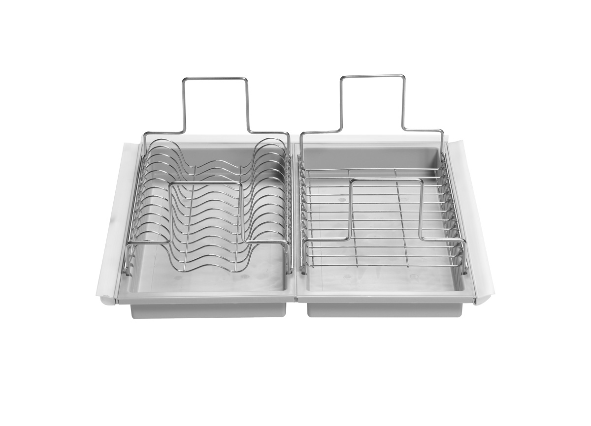TABLEWARE HOLDER for DRAWER in PLASTIC and WIRE 60cm base