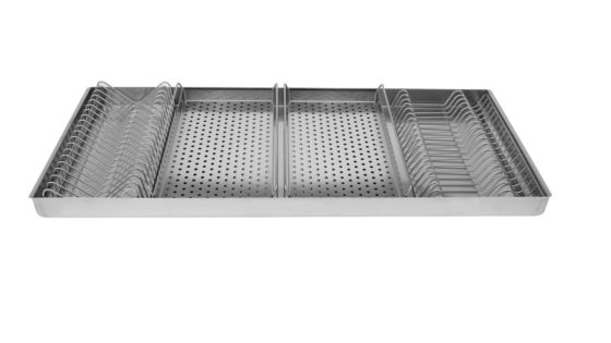 TABLEWARE HOLDER for DRAWER in STAINLESS STEEL 120cm base