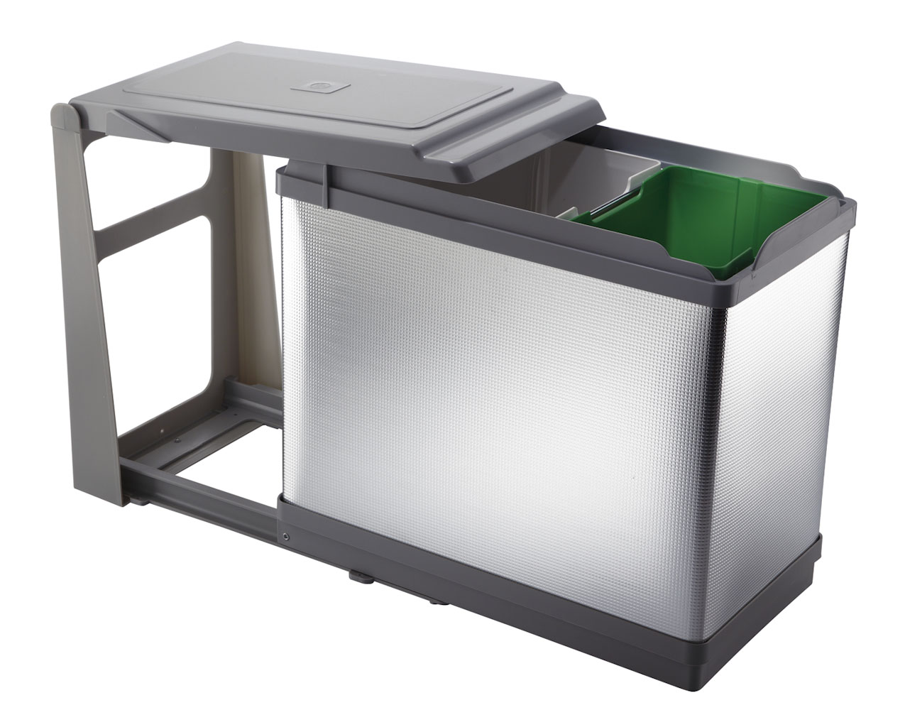 PULL-OUT WASTE BIN for KITCHEN BASE; ECO bins 1x16L+1x10L -PAL605/1ALL