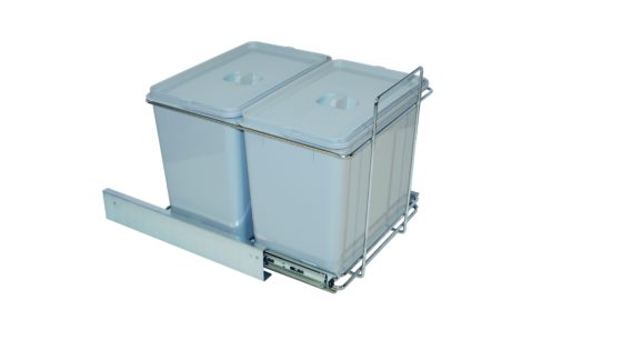 PULL-OUT WASTE BIN for KITCHEN BASE; ECO bins 1x18L+2x8L -PF02 B