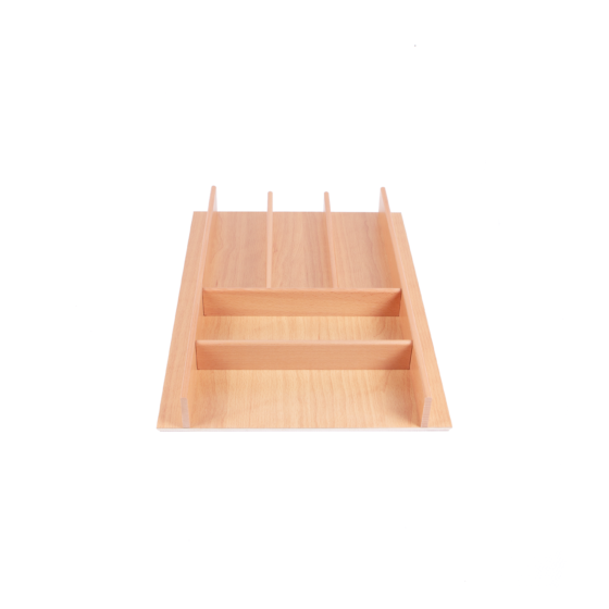 CUTLERYTRAY for KITCHEN DRAWER Solid Beech, Natural finish; module 45cm