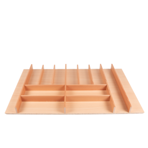 CUTLERYTRAY for KITCHEN DRAWER Solid Beech, Natural finish; module 90cm