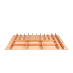CUTLERYTRAY for KITCHEN DRAWER Solid Beech, Natural finish; module 120cm