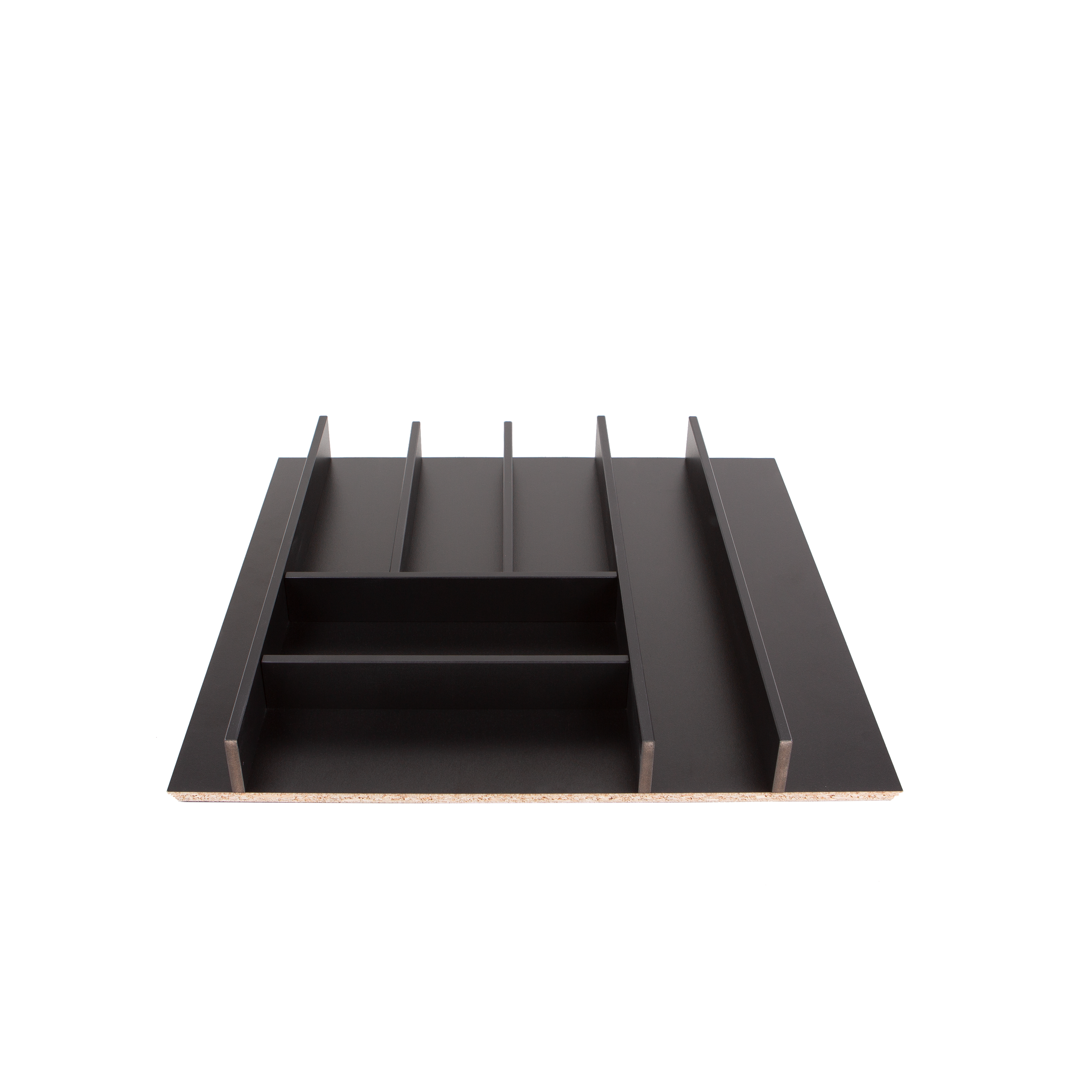 CUTLERYTRAY for KITCHEN DRAWER Solid Beech, Black finish; module 60cm -  Planet Cucina