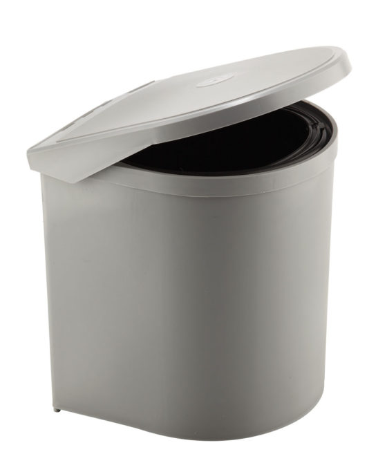 PATTUMIERA AUTOMATICA per ANTA CUCINA in plastica; ECOLOGICA Secchi 1x10L