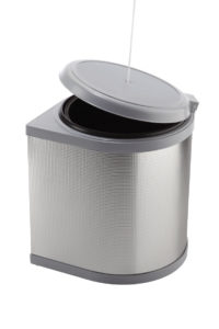SWING OUT plastic/aluminium WASTE BIN AUTOMATIC kitchen door opening ; ECO Bin 1x10L -PPI606/1 ALL.