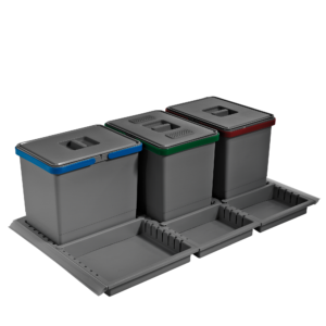 WASTEBIN for KITCHEN DRAWER; ECO module 90 cm Bins 3x15L -PTC28 09050 5F