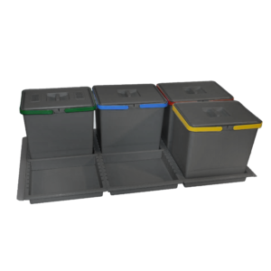 WASTEBIN for KITCHEN DRAWER; ECO module 100 cm Bins 4x15L -PTC28 10050 9F