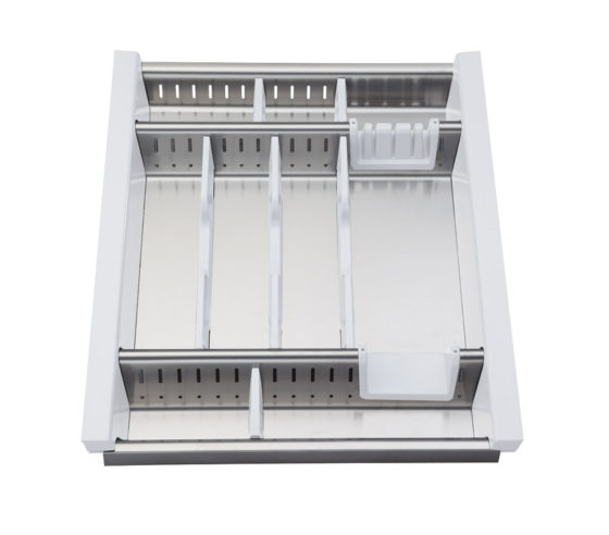 CUTLERY TRAY STAINLESS STEEL "Adaptive" 45cm module -R245/S C10