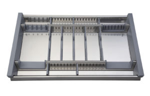CUTLERY TRAY STAINLESS STEEL "Adaptive" 80cm module -R280/S C10