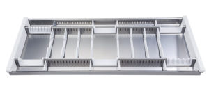 CUTLERY TRAY STAINLESS STEEL "Adaptive" 120cm module -R320/S C10