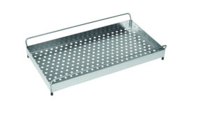 PORTA STOVIGLIE per CESTONE in ACCIAIO INOX modulo 120cm
